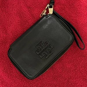 Tory Burch black wristlet